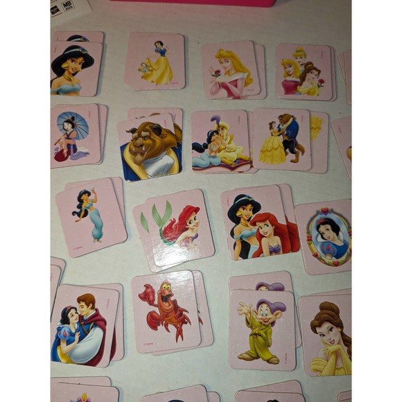 Memory Game Disney Princess Edition Milton Bradley 44007 2004 71/72 Cards - Picture 3 of 12